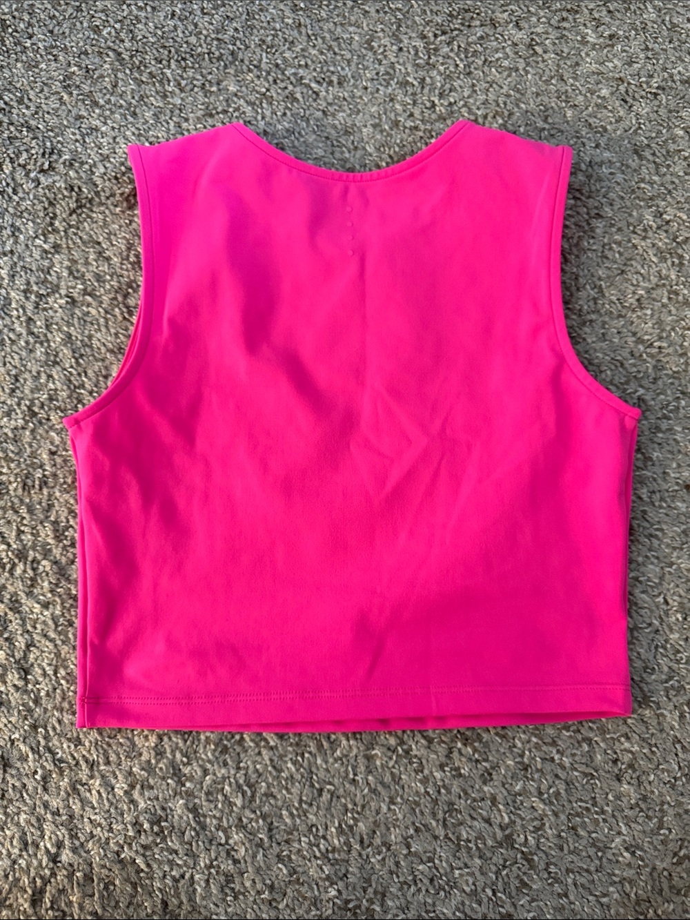 NWOT Acta Wear Halle Simons collection hot pink active crop top size small - Picture 2 of 3